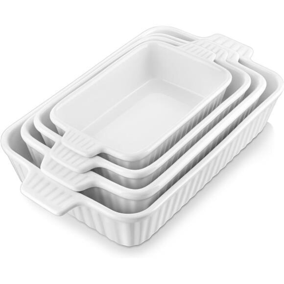 Casserole Dishes for Oven, Porcelain Baking Dishes, Ceramic Bakeware - Picture 1 of 7